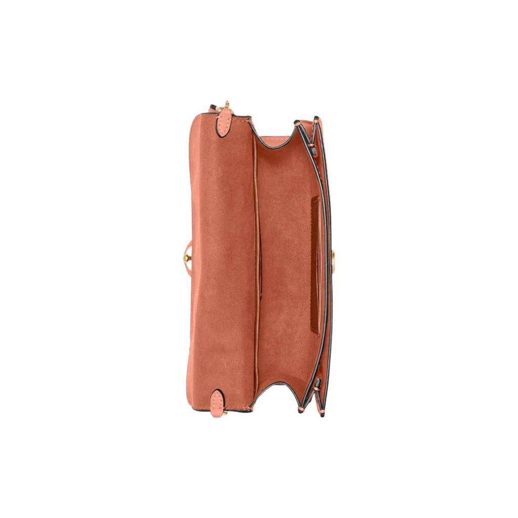 Coach Beat 21 Leather Flap Detachable Shoulder Strap Handheld Crossbody Bag Small Women Bags Light-Coral 4763-B4NOH