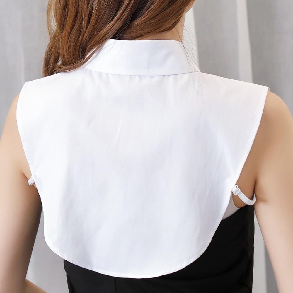 Fashion Half Shirt Style Fake Collar Versatile False Blouse Collar Lapel Half Shirt  Women Men
