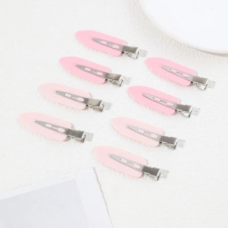 8pcs/set Women Girls No Bend Seamless Hair Clips Side Bangs Barrette Makeup Washing Face Accessories Styling Hairpins