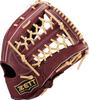ZETT Winning Road Softball Chocolate Brown x Pastel Brown Size 7 Glove, All-Around, Left-Handed Throw, (3732A), (BRGB33530F)