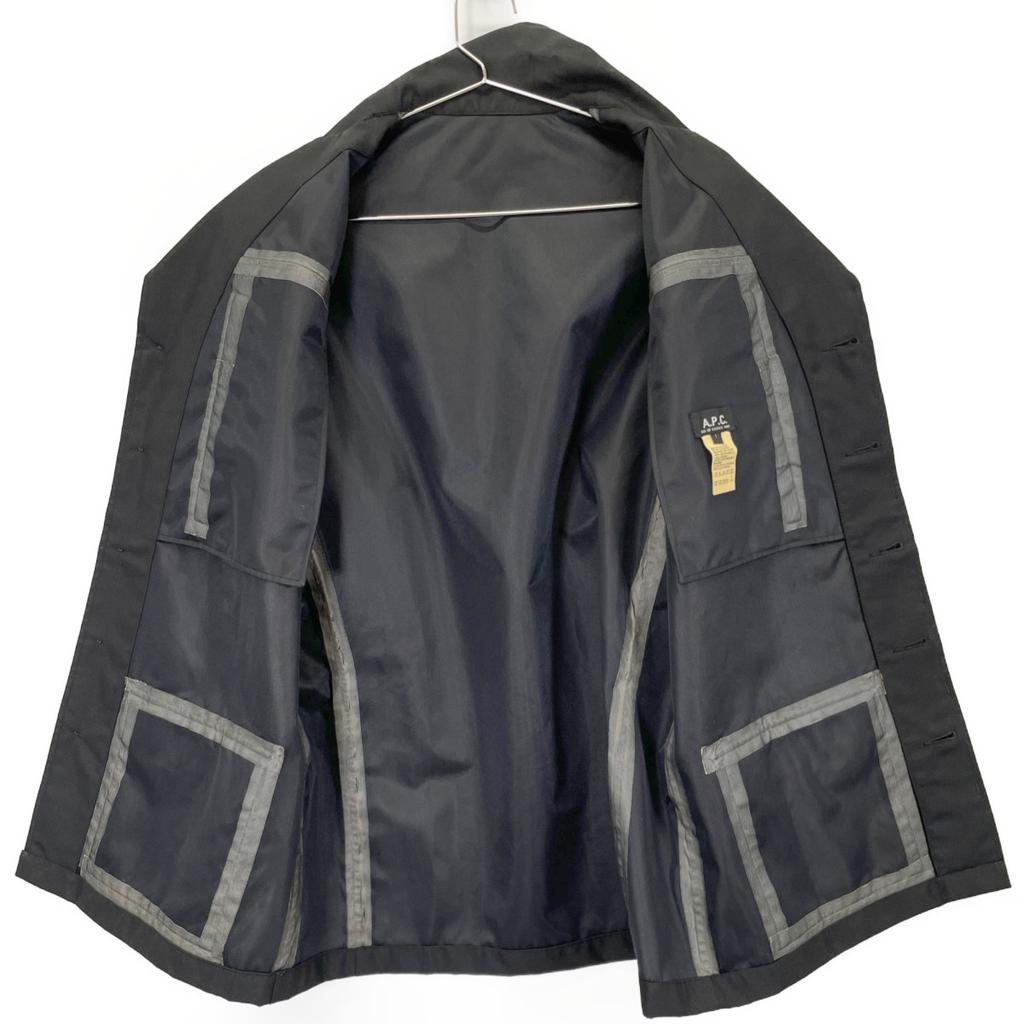 A.P.C. 90s-00s French Nylon Military Jacket Jacket 1 blackUsed