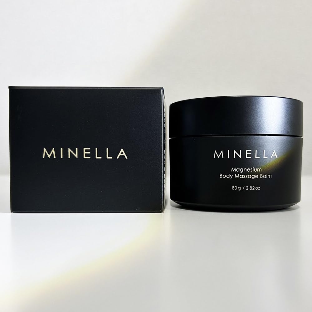 MINELLA Magnesium Cream Mineral Balm Made In Highly Transdermal Topical Muscles 80g, Japan, Concentrated, Absorption, Moisturizing, Magnesium,