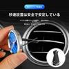 Car Analog Radio Clock Multifunction High Precision Mini Quartz Glow In the Dark Sticky