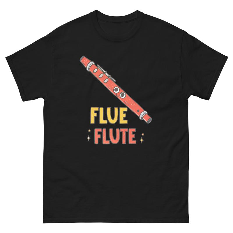 Flue Flute Musical Instrument Illustration T Shirt