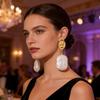Elegant Freshwater Pearls Earrings for Women Craft In Sturdy Copper Materials Comfortable Designs for Any Occasion