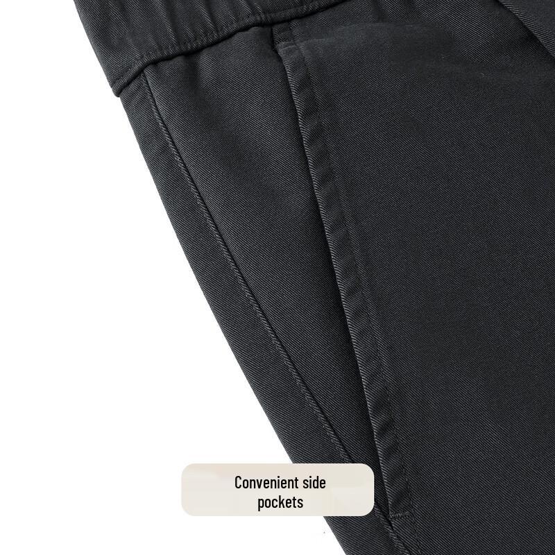 Men's Cotton Blend Straight Fit Casual Pants
