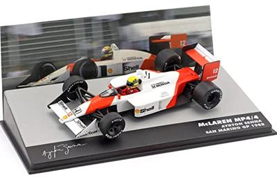 Altaya Escala 1/43 McLaren F1 MP4/4 Ganador del Gran Premio de San Marino Ayrton Senna 1988 AYRTON SENNA modelo de coche de fundición a presión [Importación Paralela]