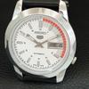 SEIKO 5 AUTOMATIC VINTAGE REFURBISHED JAPAN MENS WHITE DIAL WATCH a445418-1