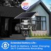 Solar PTZ Camera – 4G 4-Lens with 4-Screen Display, Outdoor Wireless Security Surveillance