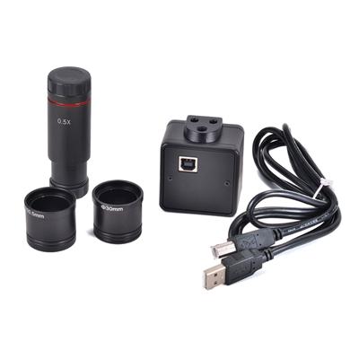 USB Electronic Eyepiece 0.5X/1X Microscope with 30 & 30.5mm Adapter for Biological Captures Hi-Res Images- 30FPS Video
