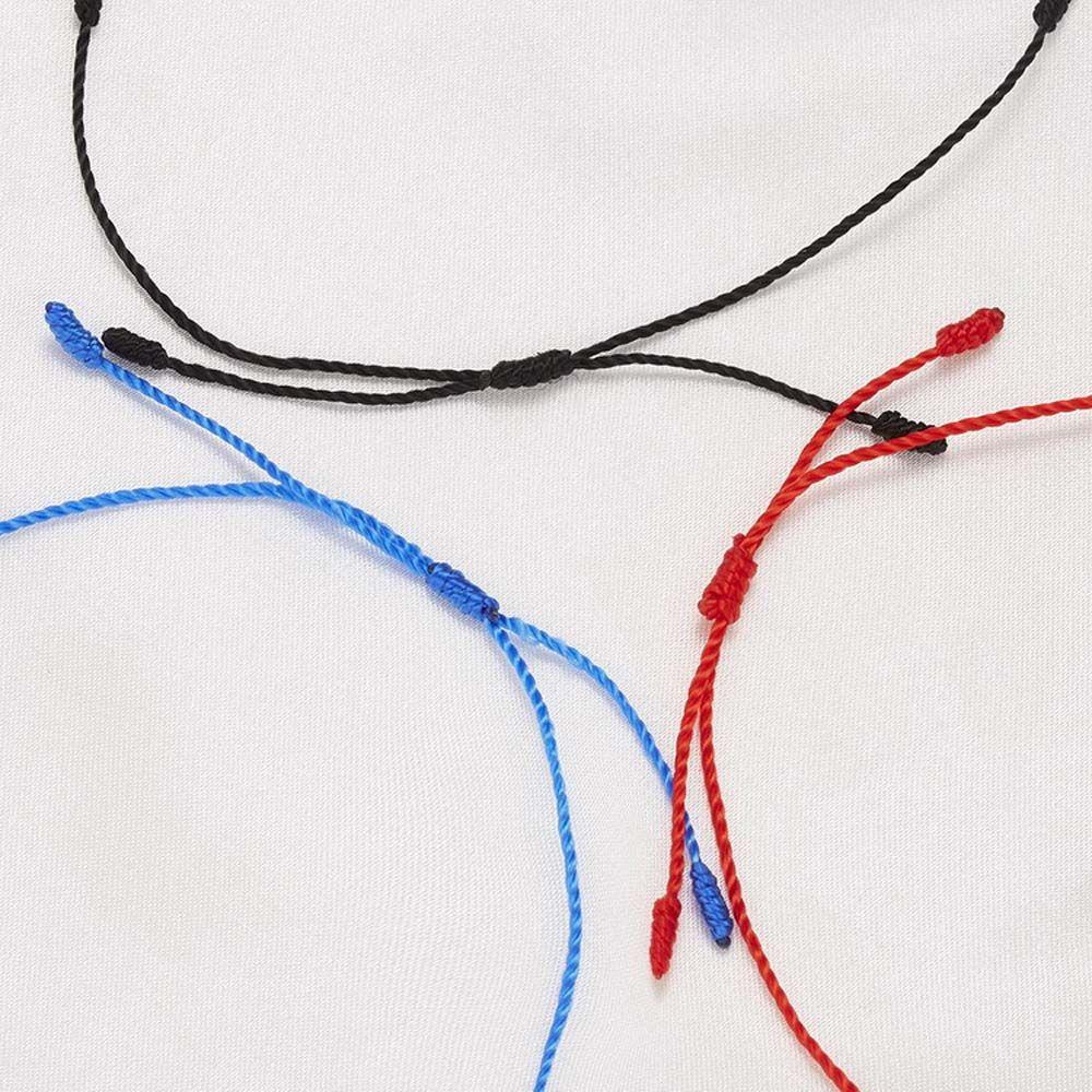 Blue Eye Seven Knots Couple Bracelets Braided Hand Ropes Blue Eye Bracelets Hand-woven Bracelets