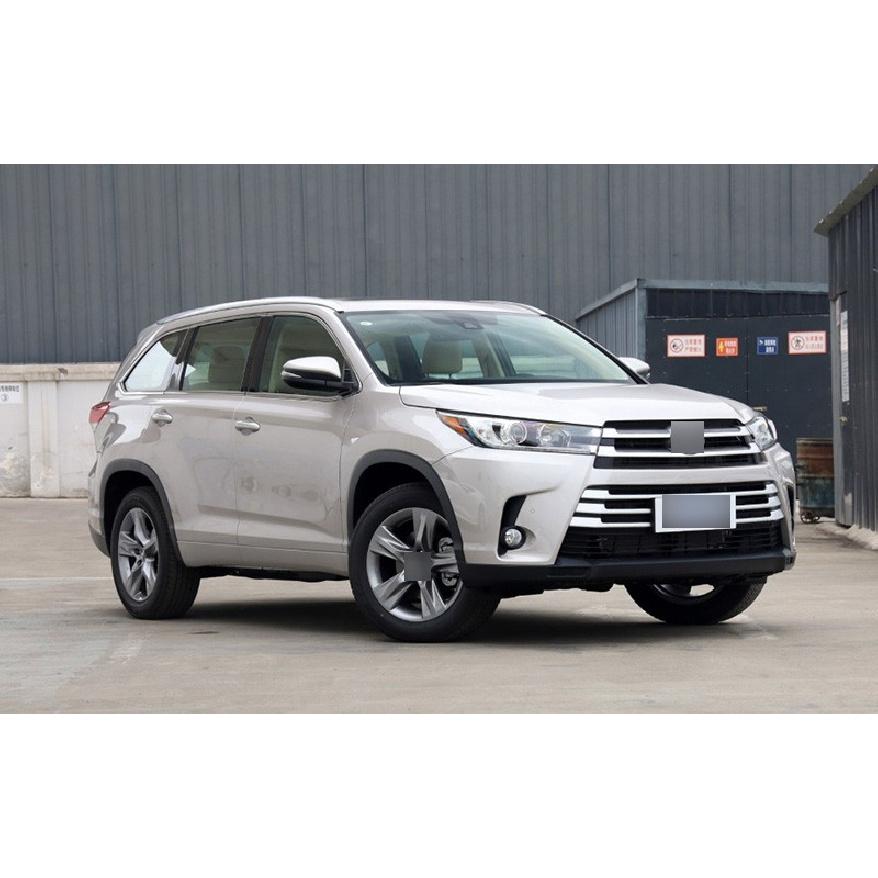 Rear View Mirror Rain Eyebrow Cover For Toyota Highlander 2014-2019 Matte Silver