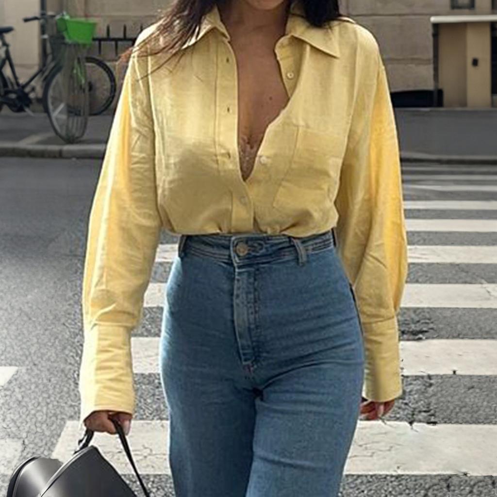 Casual Vacation High-end Long-sleeved Women's Shirt Women's Clothing Autumn and Winter 2025