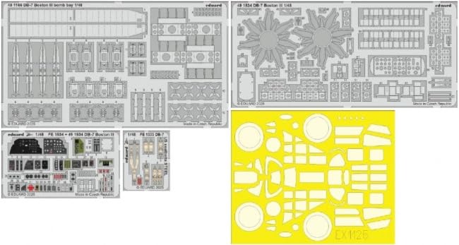 Eduard Scale Big Ed Boston III Military Parts Set HK Plastic Model Parts EDUBIG49459 1/48 DB-7 (US Version) (for Models) (Airplane)