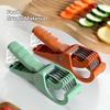 1pc Salad Cutter Chopper Portable Manual Fruit Slicer Creative Stainless Steel Vegetable Slicer Kitchen Gadgets Chopping Tool