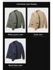 Men’s Spring/Autumn Baseball Cotton Jacket – Loose Fit, Casual Workwear, Functional Design, Large Sizes Available.