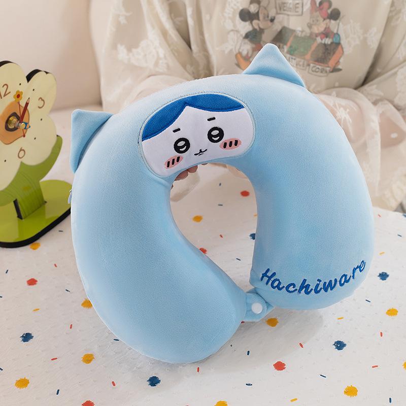Jiyikawa Memory Cotton U-Shaped Pillow Small Hachi Usaki Office Classroom Nap Pillow Car Neck Pillow