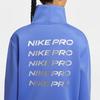 Nike Pro Sweatshirts Women's Blue Stand Collar Moderate Regular IQ3947-570