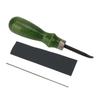 Leather Edge Beveler with Wooden Handle Chamfering Beveling Cutting Tool for DIY Leathercraft