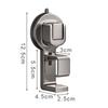 1PC Suction Cup Hook Wall Mounted Washbasin Storage Rack Multifunctional Hooks for Hanging Clothes Towel Basin Home Organizer