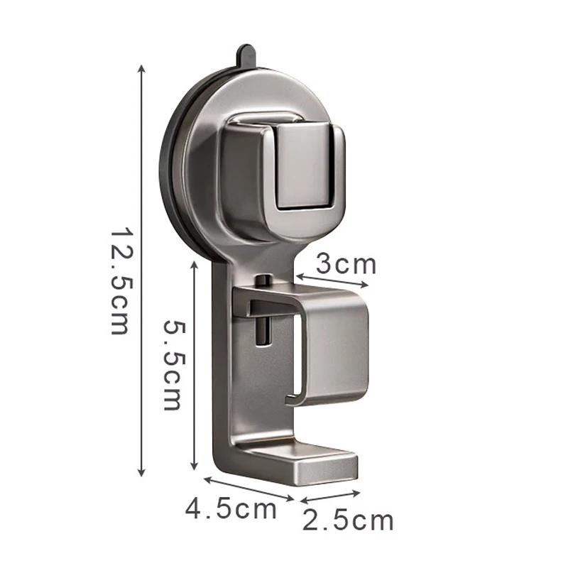 1PC Suction Cup Hook Wall Mounted Washbasin Storage Rack Multifunctional Hooks for Hanging Clothes Towel Basin Home Organizer