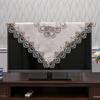 Tablecloth Square Table Cloth Yarn Embroidery Lace Table Cloths For Computer Table Cover Lcd Tv Towels Table Juppe Dust Cover