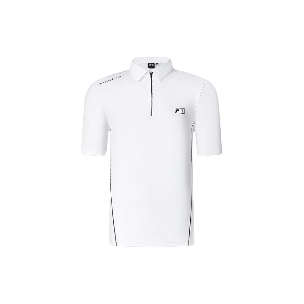 

FILA Golf Series Letter Print трикотажная рубашка-поло Golf Elite с коротким рукавом мужские рубашки-поло Jade-White A11M415104F-WT L