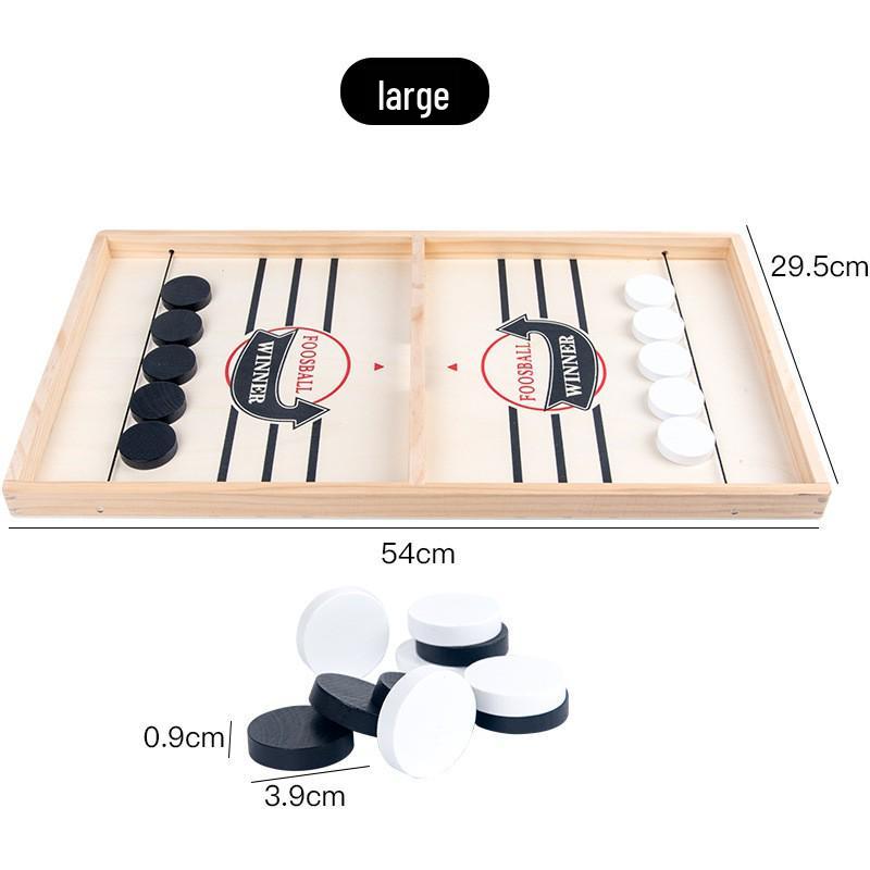 Bouncing Chess Catapult: Wooden Two-Player Battle Game for Parent-Child Interaction & Educational Fun