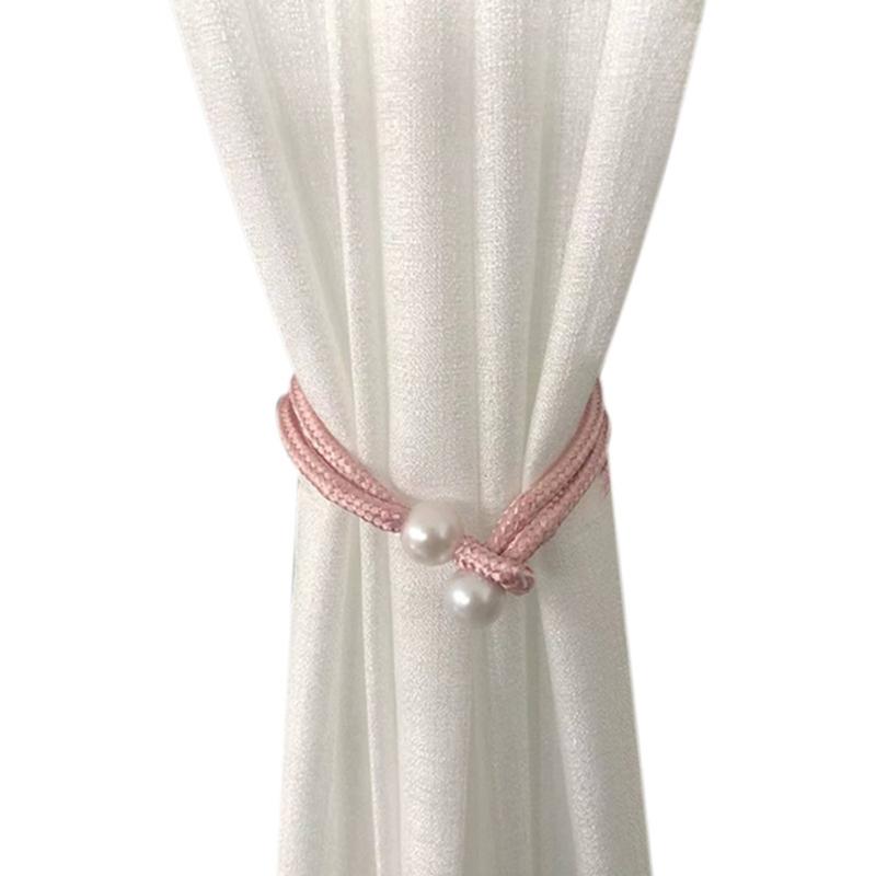 Bead Curtain Holders Woven Curtain Tapes Tiebacks with Drawstring  Decorative Curtain Holder for Home Window Decorations