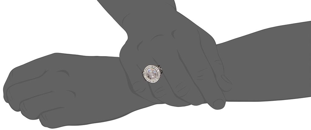 Monroe Message College 925 Sterling White Cubic Japanese Size 14 Dr. Ring, Silver, Zirconia, FC-195-SV-WCZ-14,