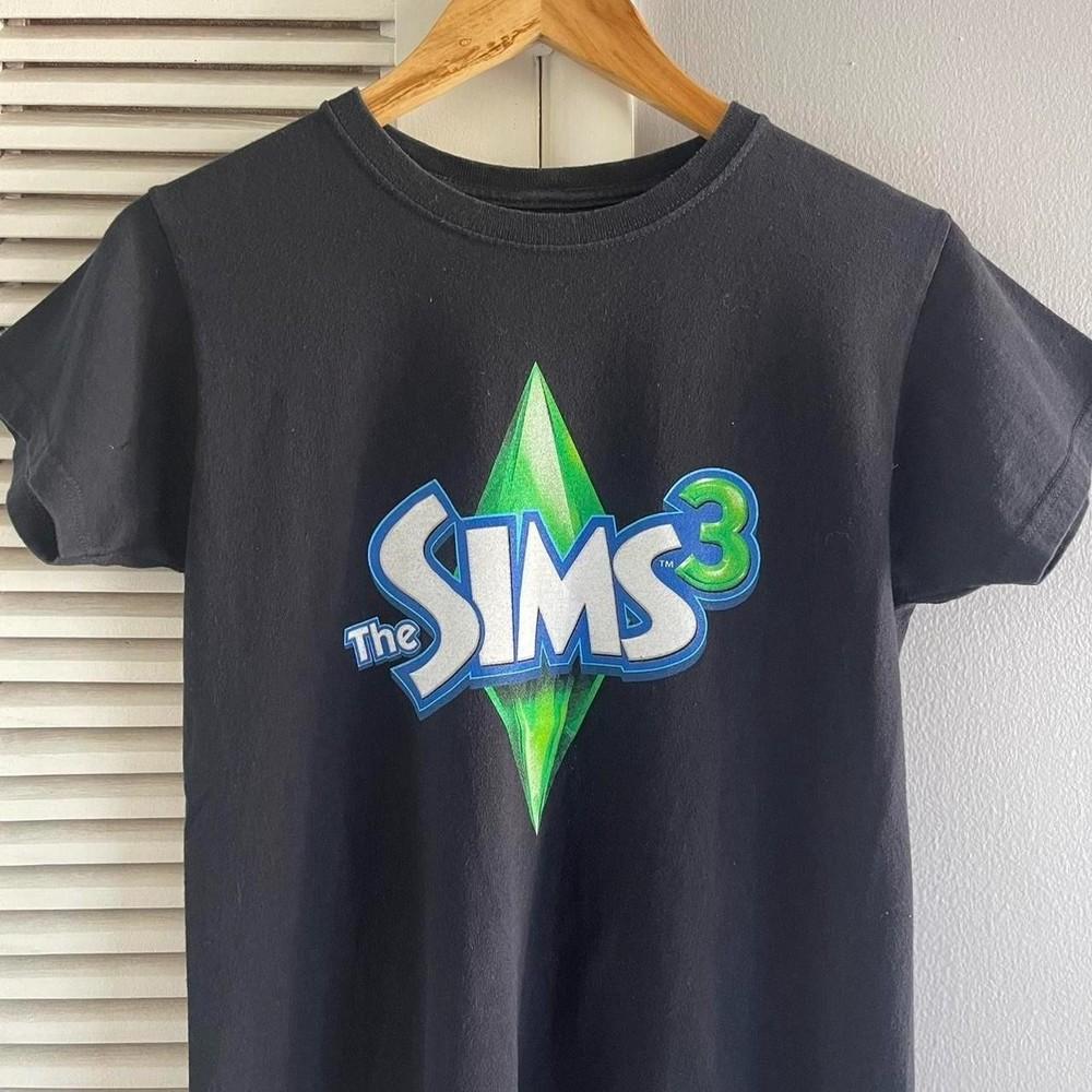 

Ретро Футболка The Sims 3 Промо Унисекс Подарок для Фаната S5XL Унисекс Футболка L