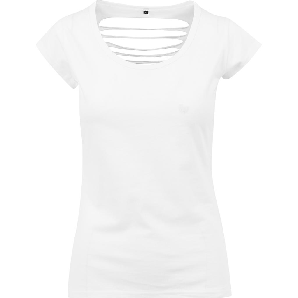 Build Your Brand Tricou cu spatele decupat pentru femei/doamne