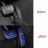 Blue Aluminum Brake Pedal Accelerator Pedal Cover Fit For Benz C-Class 2015-