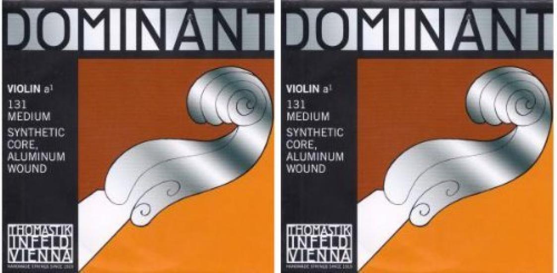 

Dominant No. 131 Violin Strings, PerlonAluminum Wound, A String (44 Medium), Set of 2