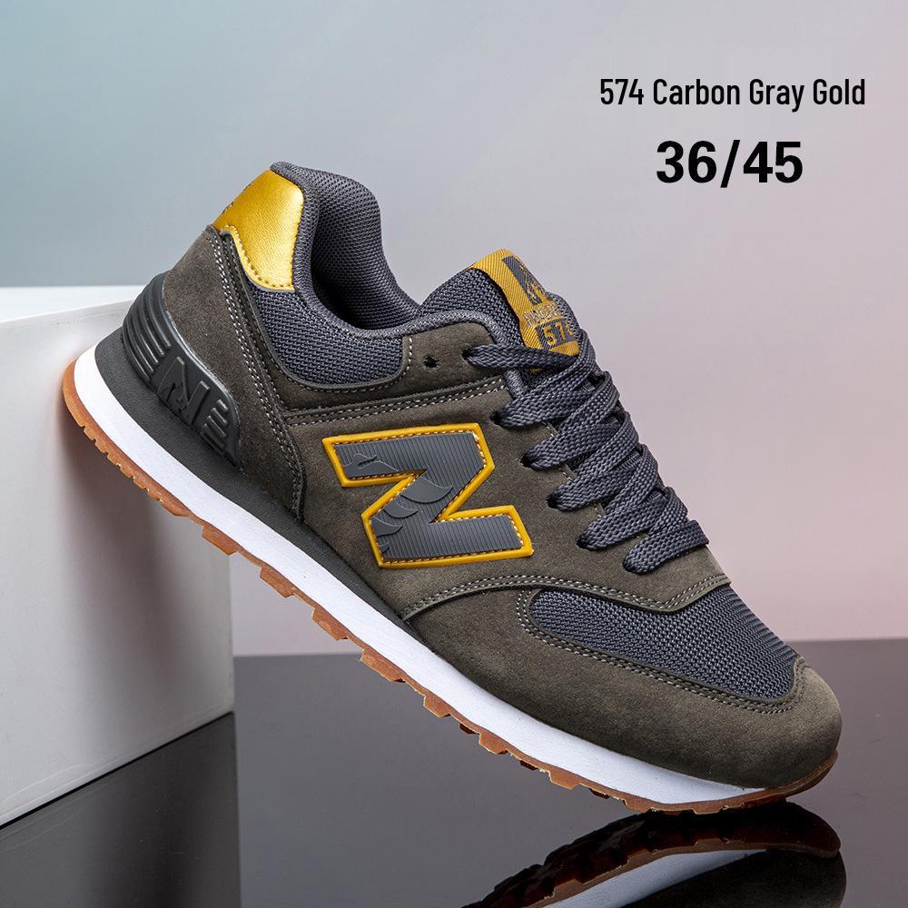 Retro Fashion Casual Lightweight Non-slip Unisex Shoes with N Logo for Spring/Autumn