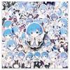 51 New Style Graffiti Stickers Personalized Cartoon Japanese Comic Decoration Mobile Phone Case Computer Stickers