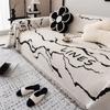 Nordic Soft Sofa Towel Blankets Outdoor Camping Picnic Large Blanket Leisure Relax Beach Towel White Travel Thick Rug Sofa Mat