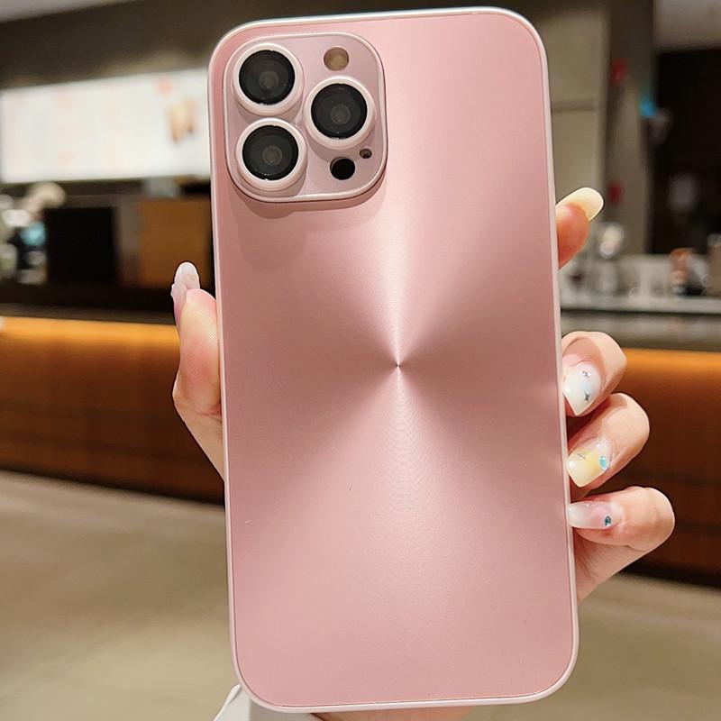 iPhone 16 Aurora CD Pattern Case for 15 Pro Max, 14, 13, & 12 - Simple, Hard Shell, Frosted Design