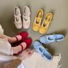 Sanfte und modische Mary Jane Schuhe erhöhen im Sommer Schleife leichter Mund Spitzenrand Schuhe