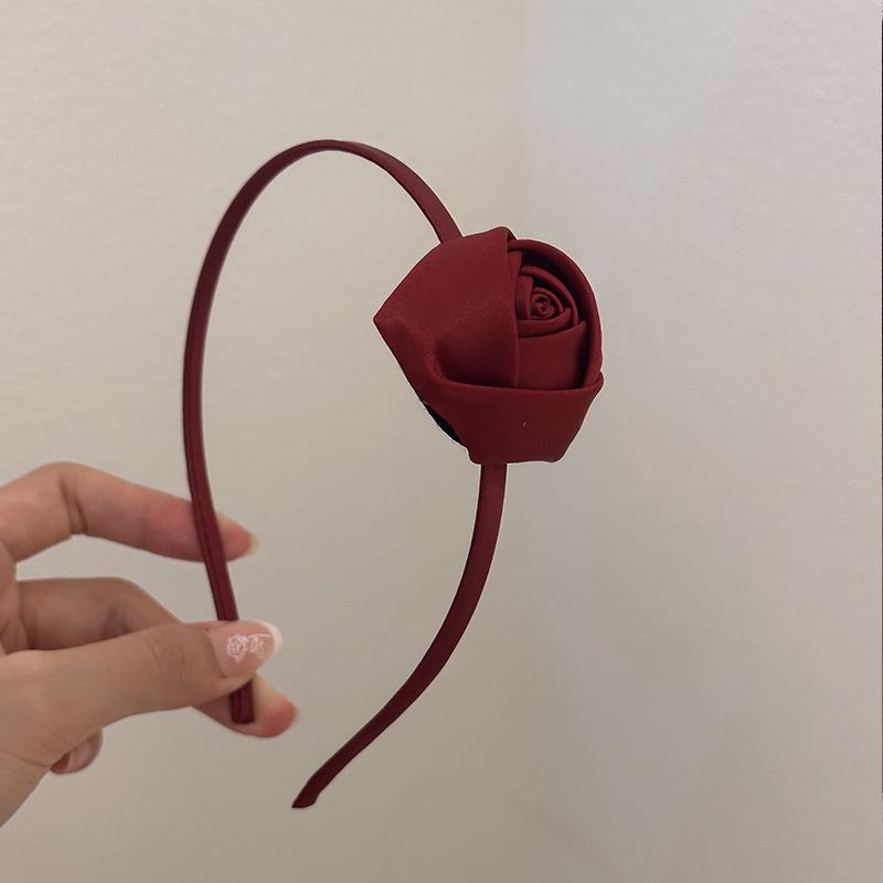 

Романтическая роза, черный безель, головной убор, женская повязка на голову, ретро резинки для волос для девочек, обруч для волос для свадебной вечеринки, аксессуары для волос