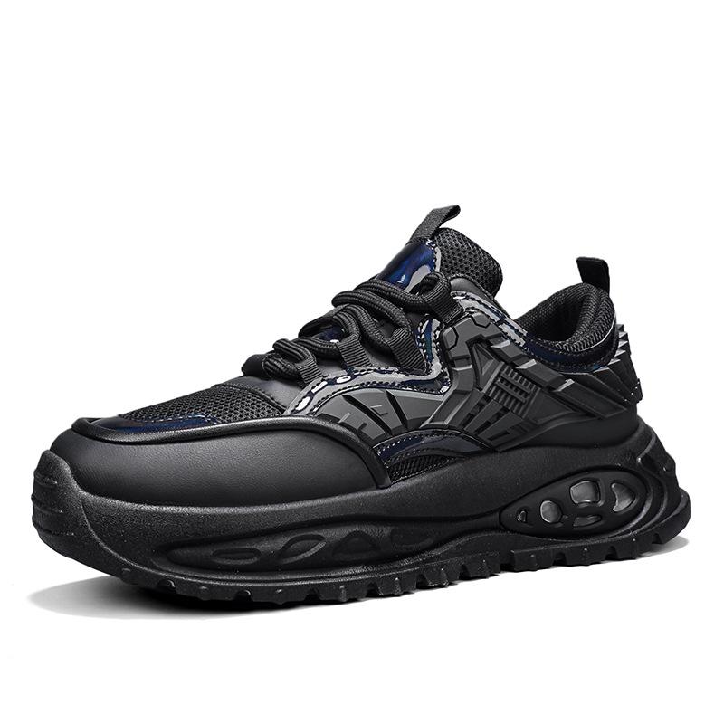

2024 autumn new men s platform dad shoes mesh non-slip student casual shoes live sports breathable men s shoes 39