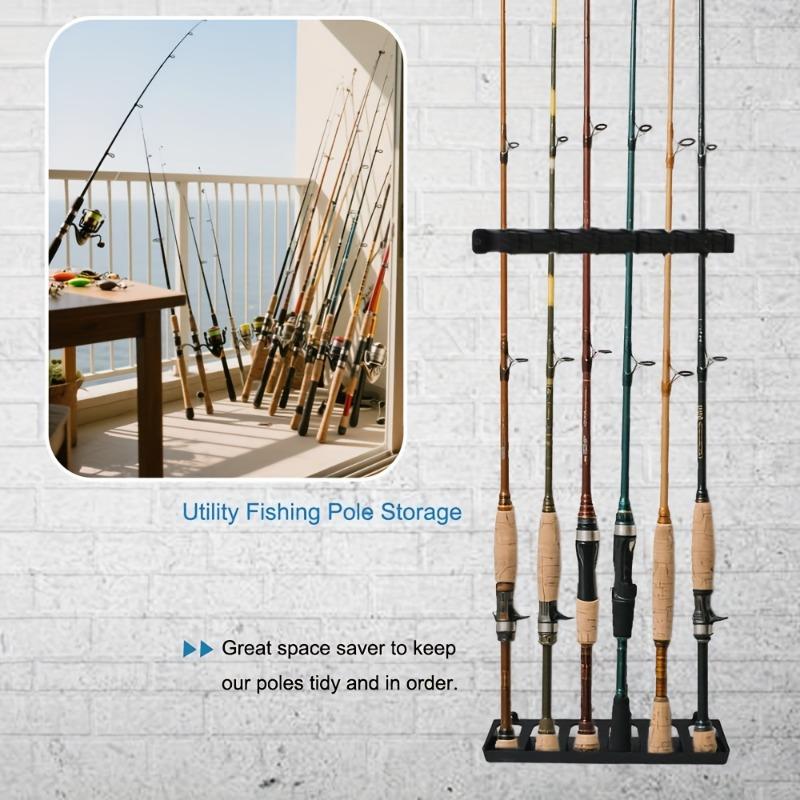 Easy-Install Fishing Rod Bracket Wall Mounted Foam Grip Storage Rack Fishing Tools Rod Holder Fishing Accessories Equipment