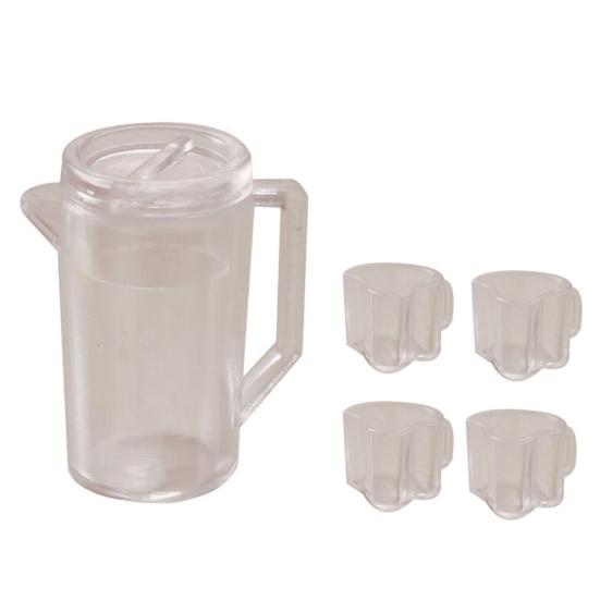 

1 комплект 1:12 мини-устойчивых к царапинам самодельных устойчивых конструкций в форме сердца, модель чайника для кукольного дома