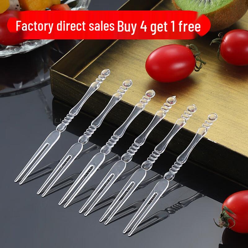 Individually Wrapped Disposable Plastic Fruit Forks