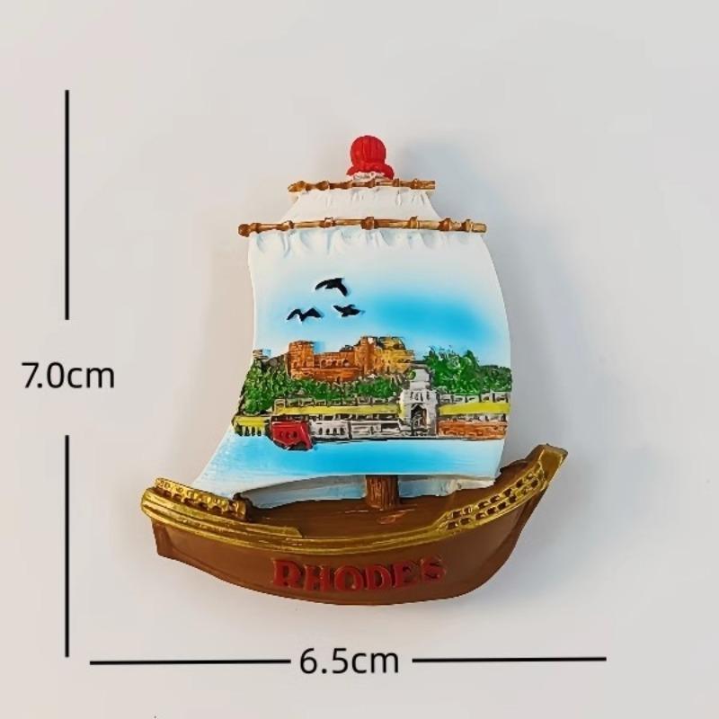 

Greece Aegean Sea Travelling Fridge Magnets Rhodes Stag Sculpture Tourism Souvenirs Fridge Stickers Home Decor Wedding Gifts