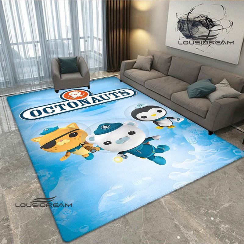 3D The-Octonauts cartoon printed carpet Living room bedroom non-slip carpets Yoga mat Outdoor carpet kawaii rug birthday gift