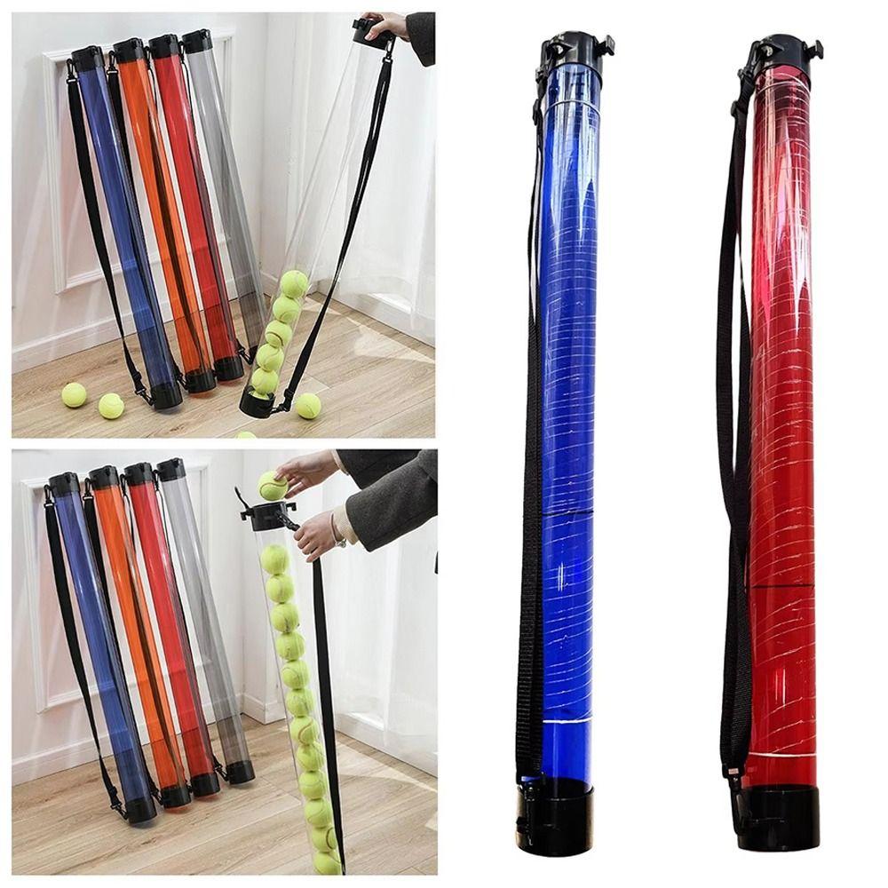 1Pcs Plastic Pickleball Ball Collector with Shoulder Strap Pick Up Tube Outdoor