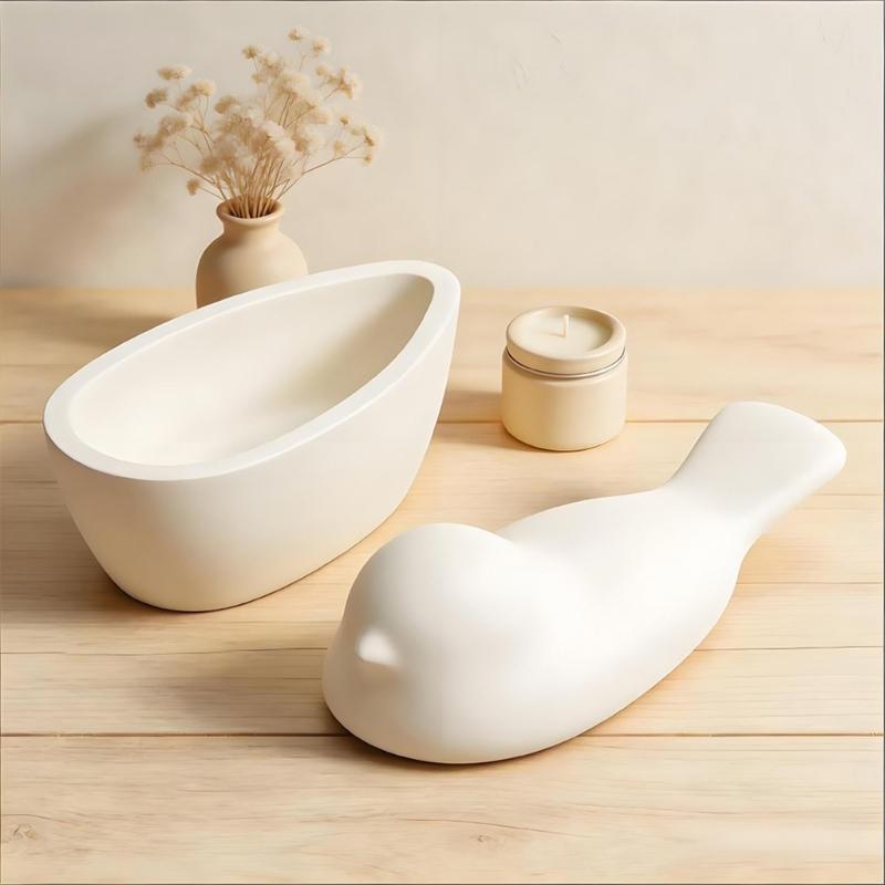 Food Grade Silicone Bird Shaped Storage Box Mould For Craft And Home Decoration