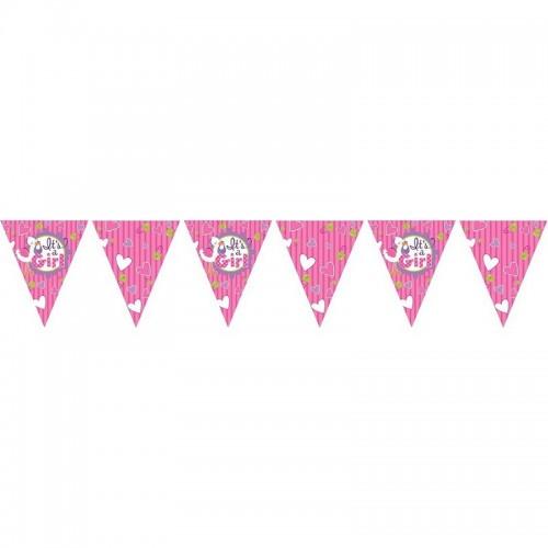 Creative Party It´s A Girl Paper Heart Bunting