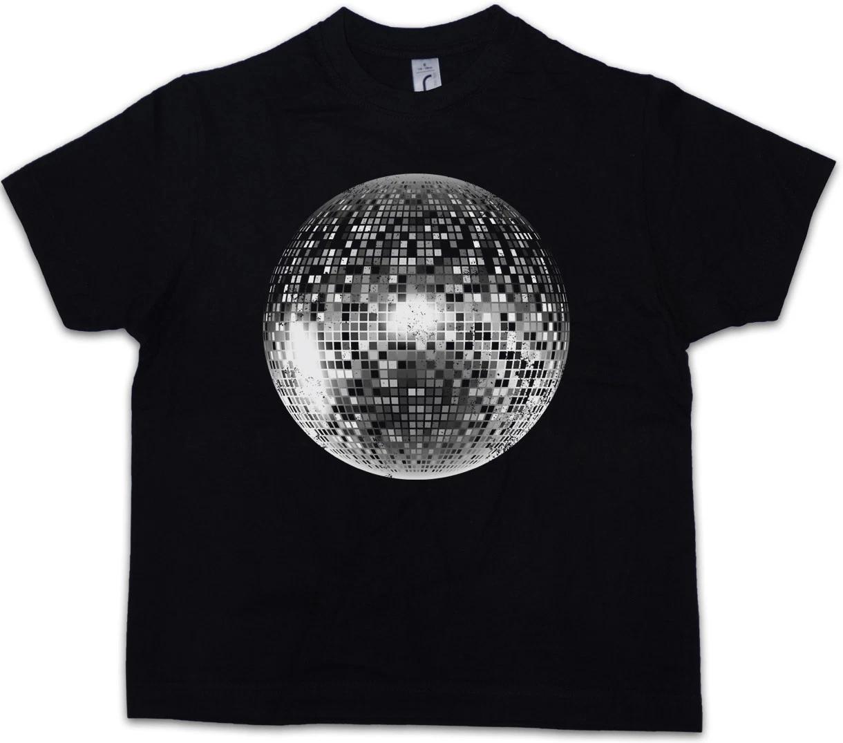 DISCO LIGHT I Kids Boys kids boys T-Shirt Retro Oldies Nerd Techno Club Mirror Ball Star 100